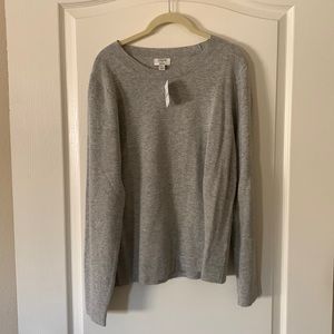 Size Large Grey JCrew Factory Teddie Womens Sweater